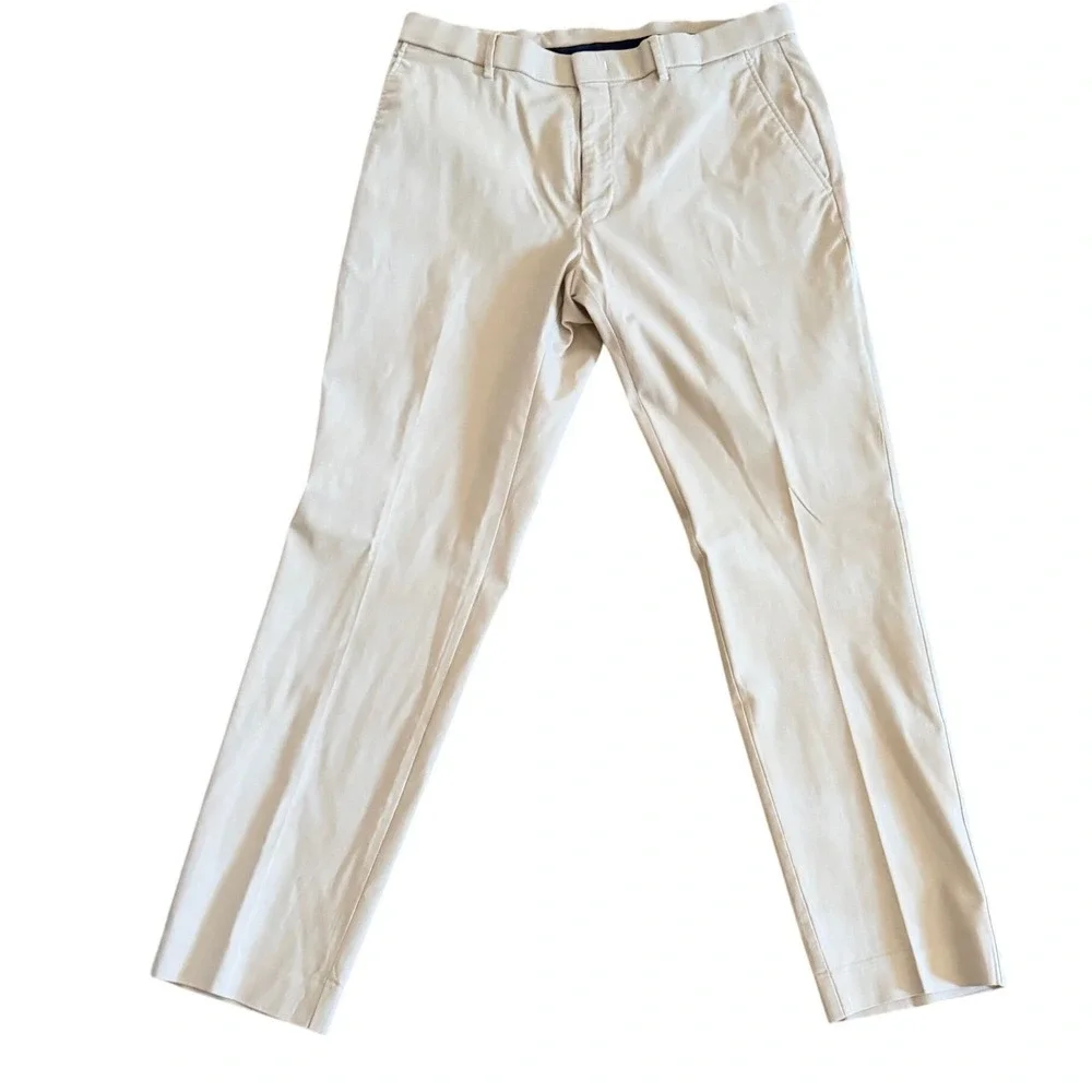 Ralph Ralph Lauren Men Tan‎ Straight Leg Chinos 34x30 Khaki Trousers Dress Pants
